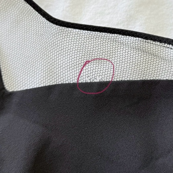Aritzia Babaton Slip Dress Black | Minor Flaw on Mesh - Picture 3 of 11